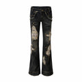 NO_ROMANCE_Distressed_Low_Rise_Slim_Fit_Plaid_Punk_Zipper_Denim_Women_Straight_Jeans_MISSTT