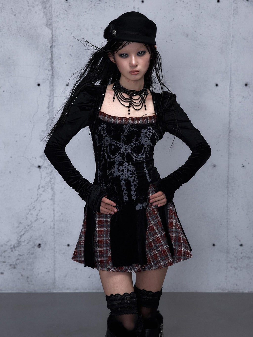 NO ROMANCE Vintage Puff Sleeve Square Neck Slim A Line Citywalk Party Casual Mini Dresses