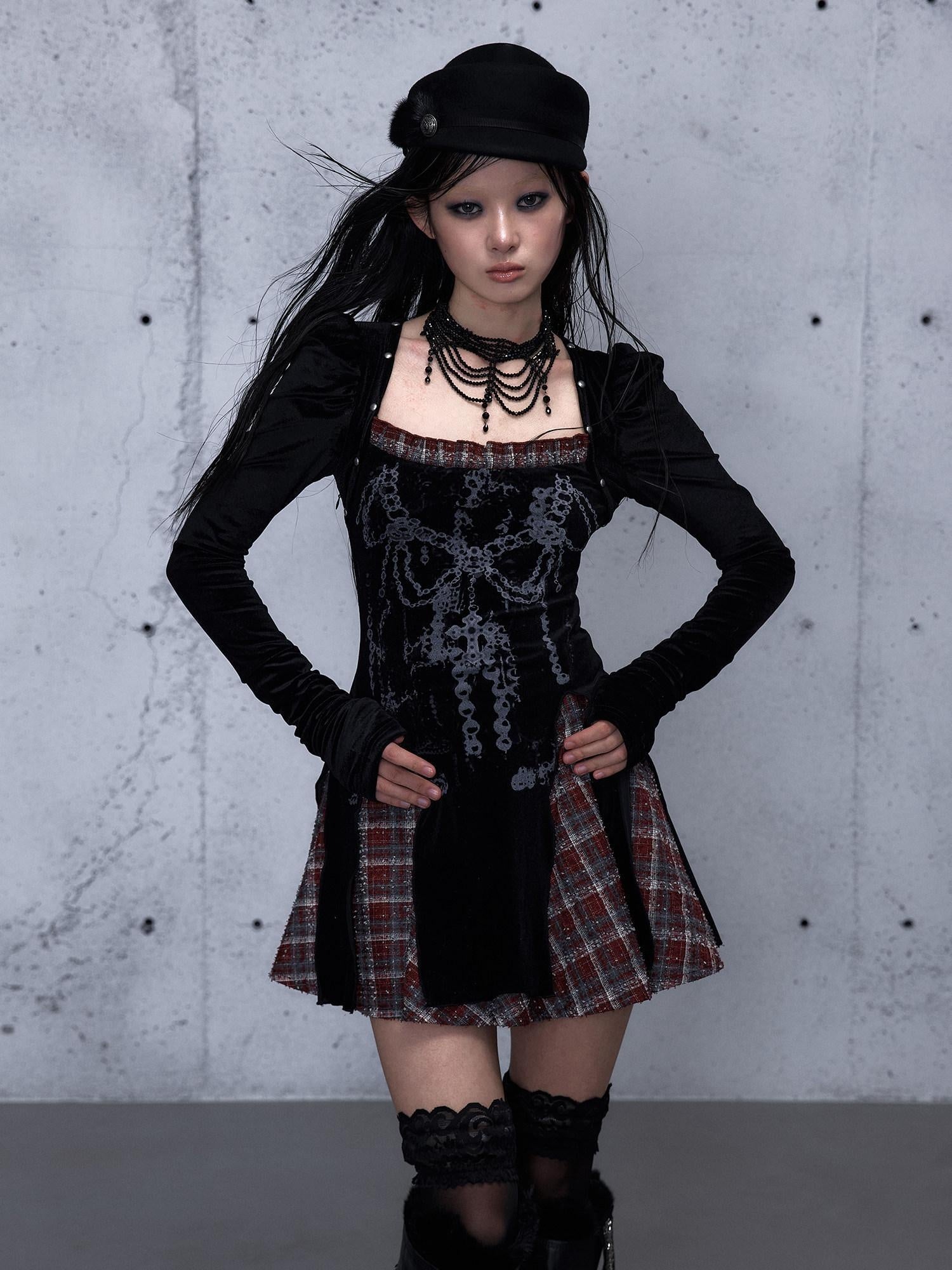 NO ROMANCE Vintage Puff Sleeve Square Neck Slim A Line Citywalk Party Casual Mini Dresses