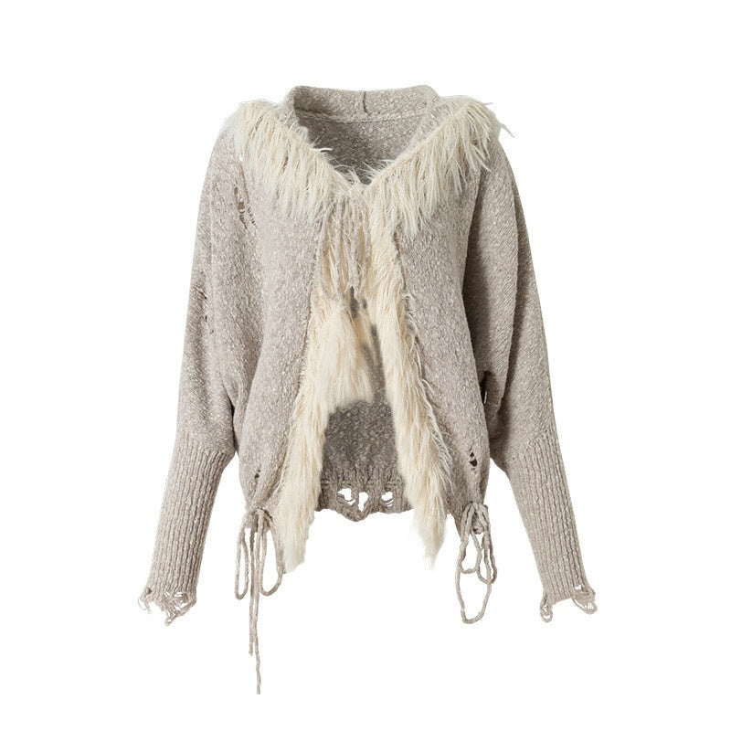 NO_ROMANCE_Cozy_Wool_Blend_Vintage_Loose_Fringe_Batwing_Cardigan_Women_Knit_Sweaters_MISSTT