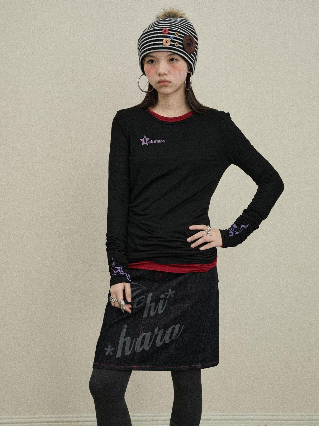 Achihara Jelly 2 0 Four Color Commuter Women'S Modal Long Sleeve T-Shirts