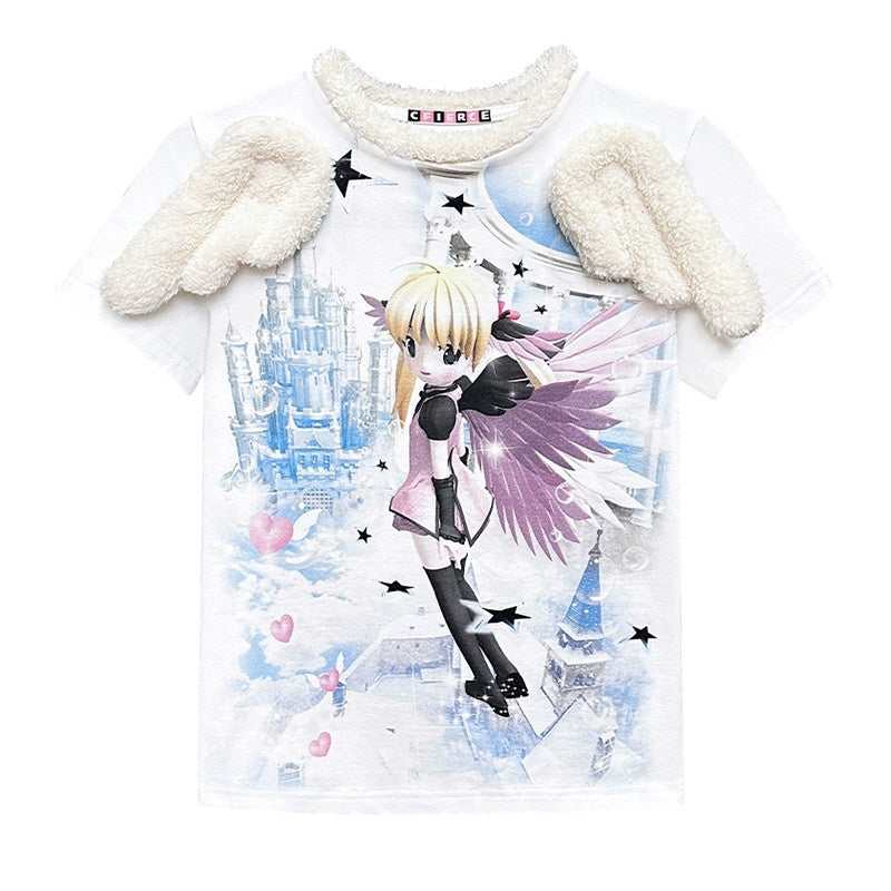 CFIERCE_Creative_Cartoon_Print_Loose_Cotton_Crewneck_Short_Sleeve_Unisex_Commuter_Tshirt_MISSTT