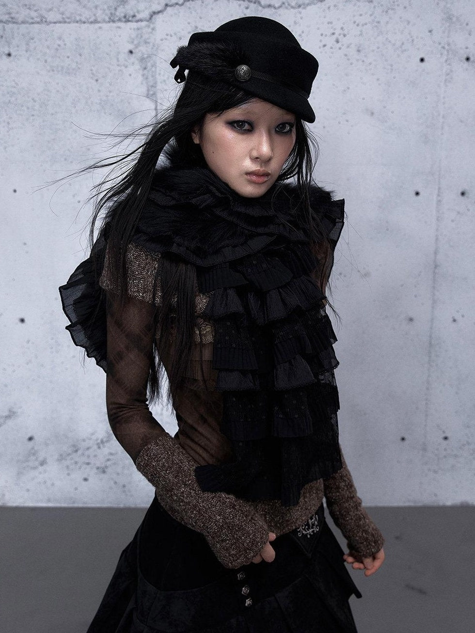 NO ROMANCE Cozy Warm Polka Dot Neck Warmer For Women Polyester Scarf Scarves & Shawls