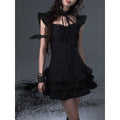 Frustration_Garden_Dark_Gothic_Tie_Waist_Flutter_Sleeves_Black_Tiered_Skirt_Casual_Mini_Dresses_MISSTT
