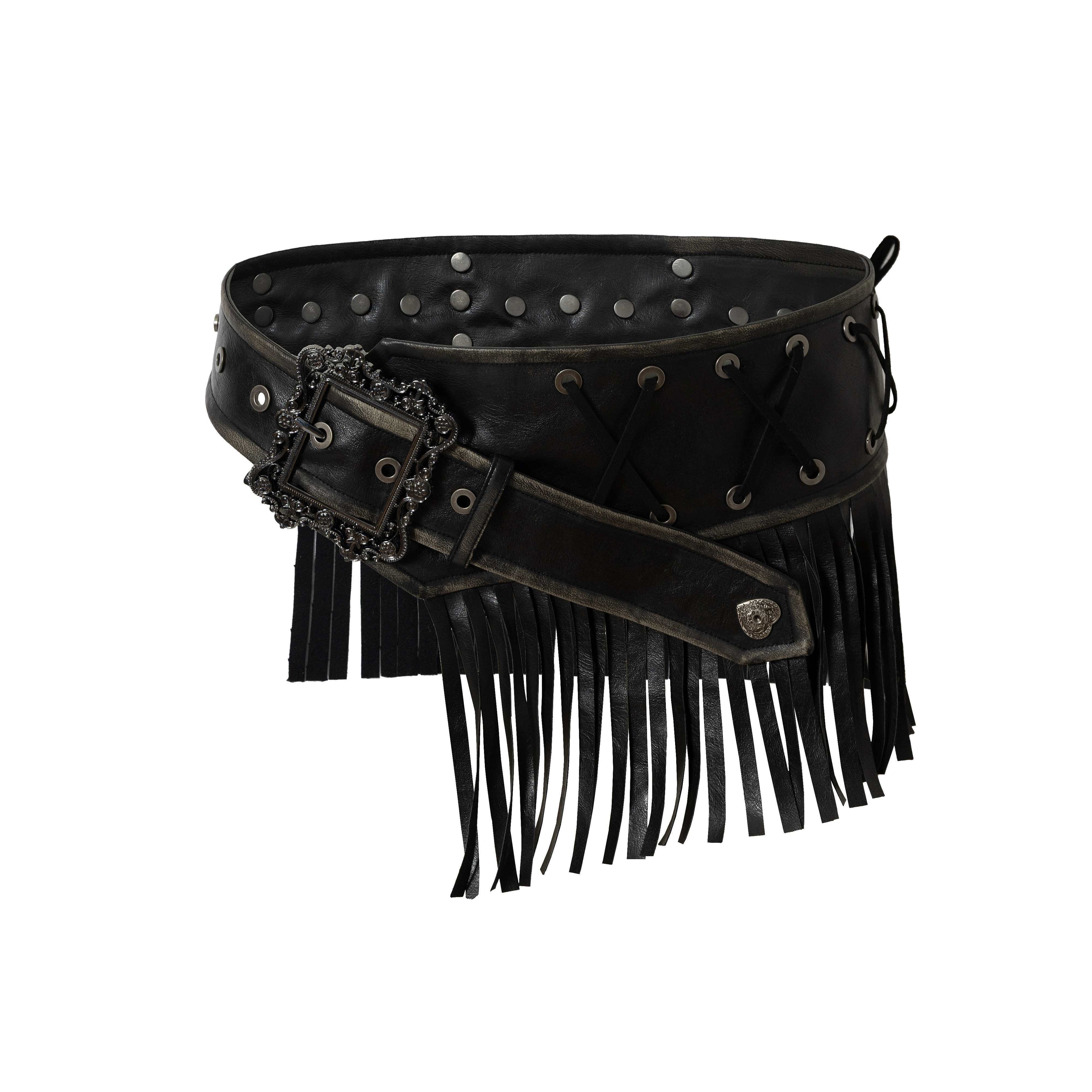NO_ROMANCE_Leather_Tassel_Accent_Vintage_Punk_Pin_Buckle_Women_Metal_Hardware_Belts_MISSTT
