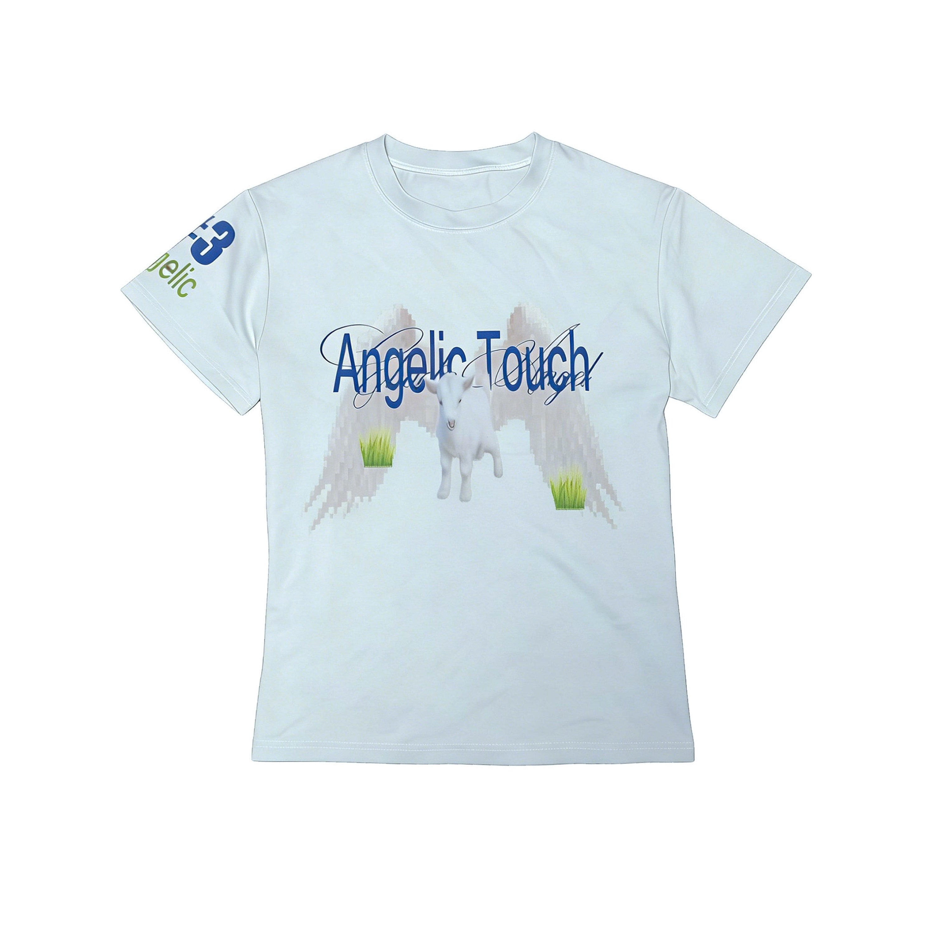 PAIKI_Pure_Cotton_Digital_Print_Crew_Neck_Unisex_Lamb_Graphic_Short_Sleeve_T-Shirts_MISSTT