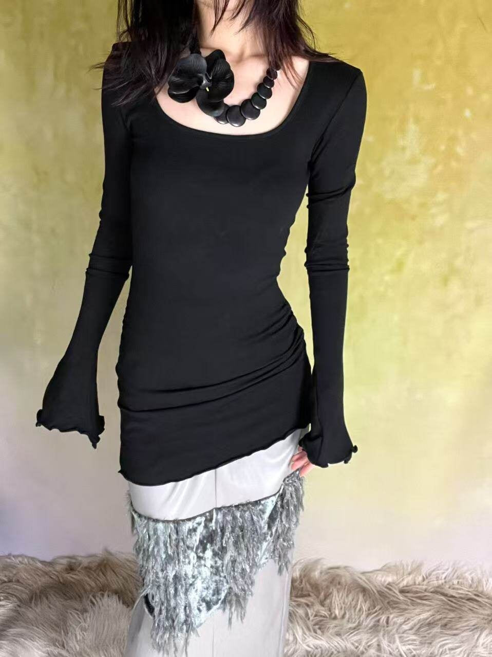 ANTIMOON_Brushed_Slim_Fit_Square_Collar_Women's_Soft_Cotton_Long_Sleeve_T-shirts_903743762900_MISSTT