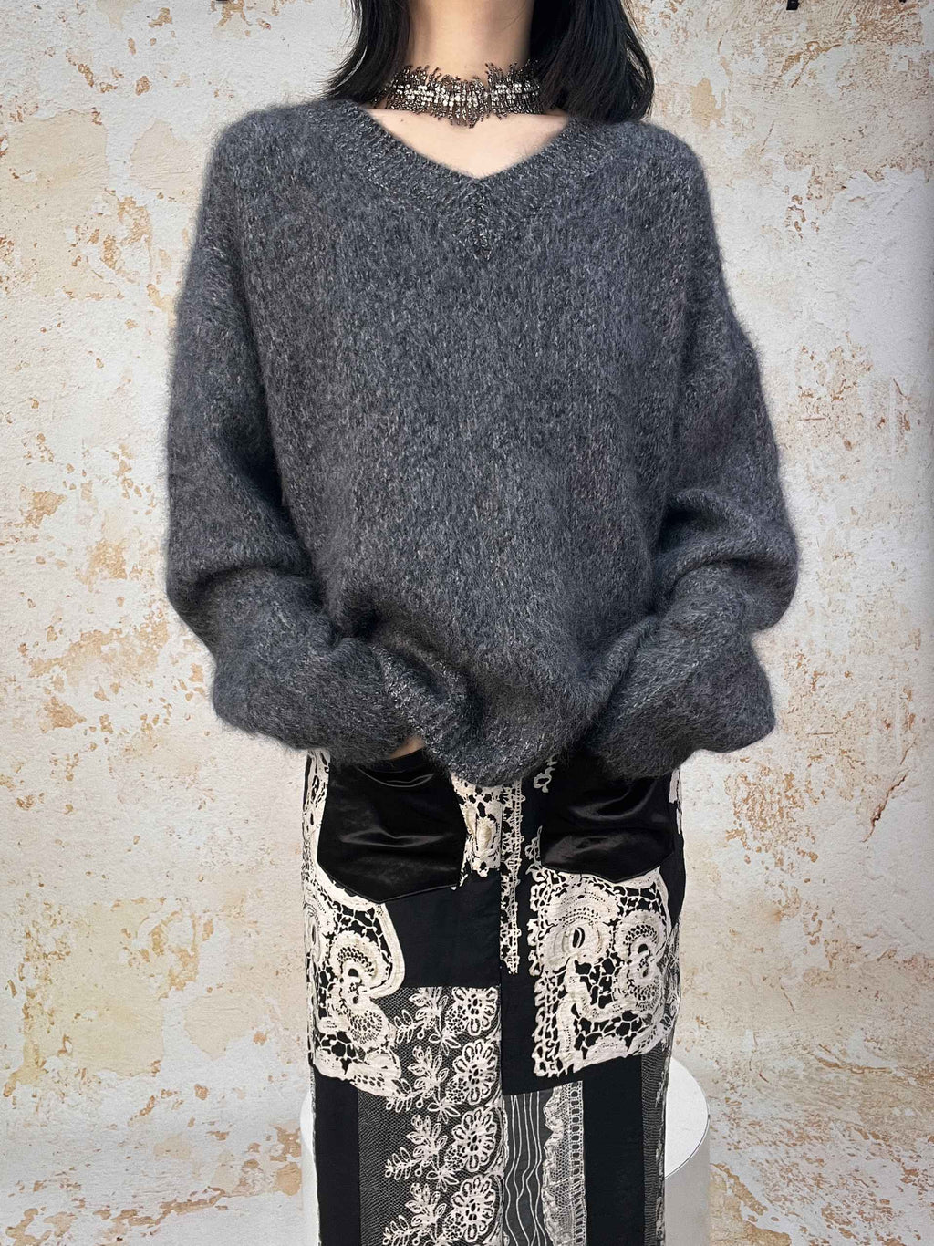 ANTIMOON_Cloud_Soft_Brushed_Fleck_Oversized_Women's_All_Wool_Pullover_Sweaters_987838021797_MISSTT