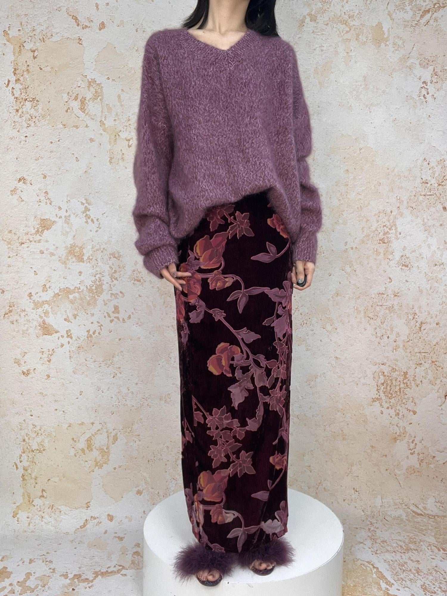 ANTIMOON Cloud Soft Brushed Fleck Oversized Women's All Wool Pullover Sweaters