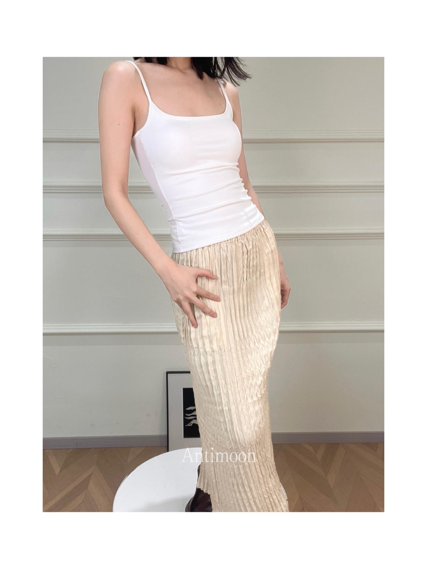 ANTIMOON Cropped Strappy Fitted Athletic Women's Cotton Padded Camisoles