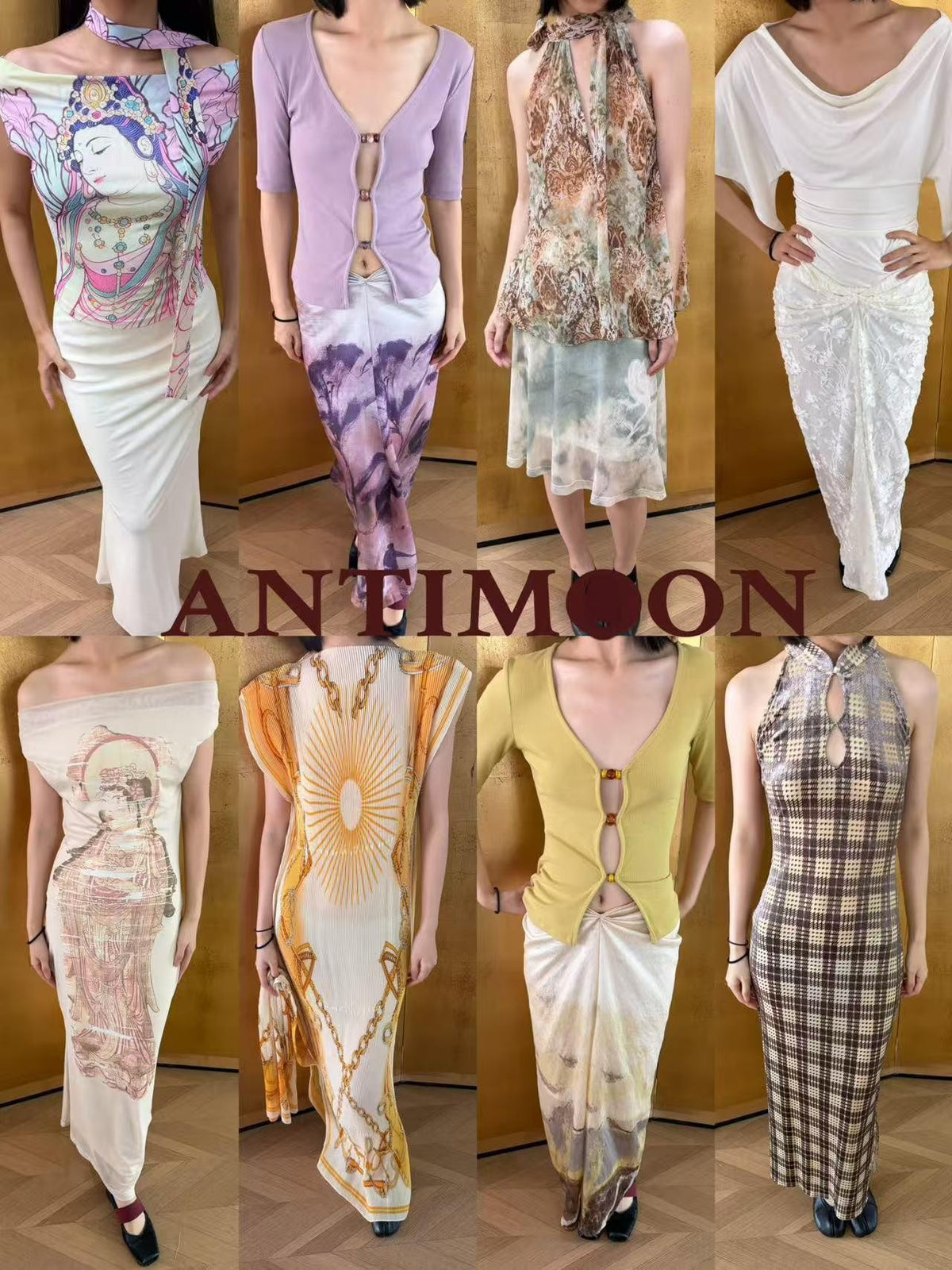 ANTIMOON Dragon Print Slim Fit Commute Women's Tube Tops
