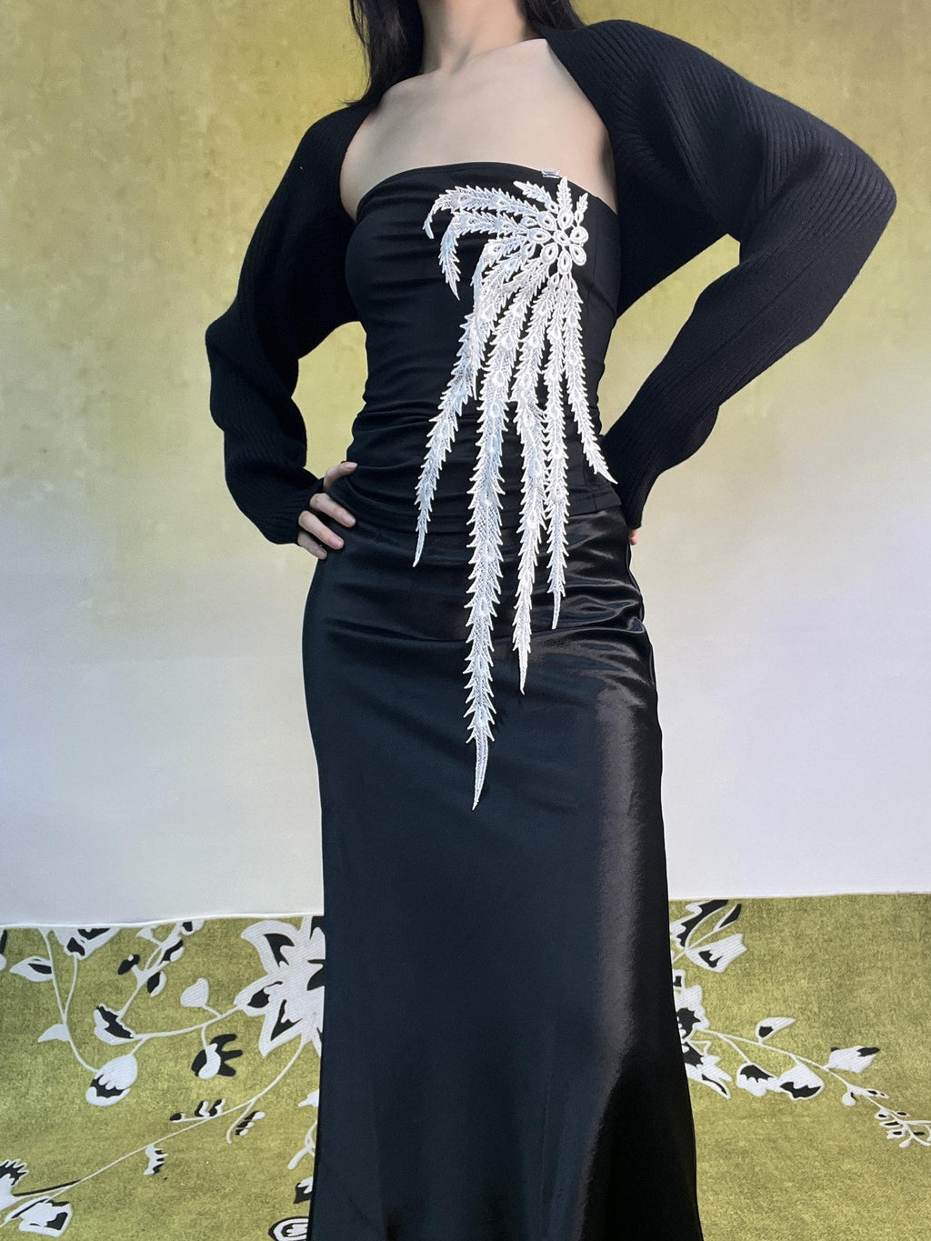 ANTIMOON Glossy Structured Mermaid A Line High Waist Women's Polyester Maxi Skirts