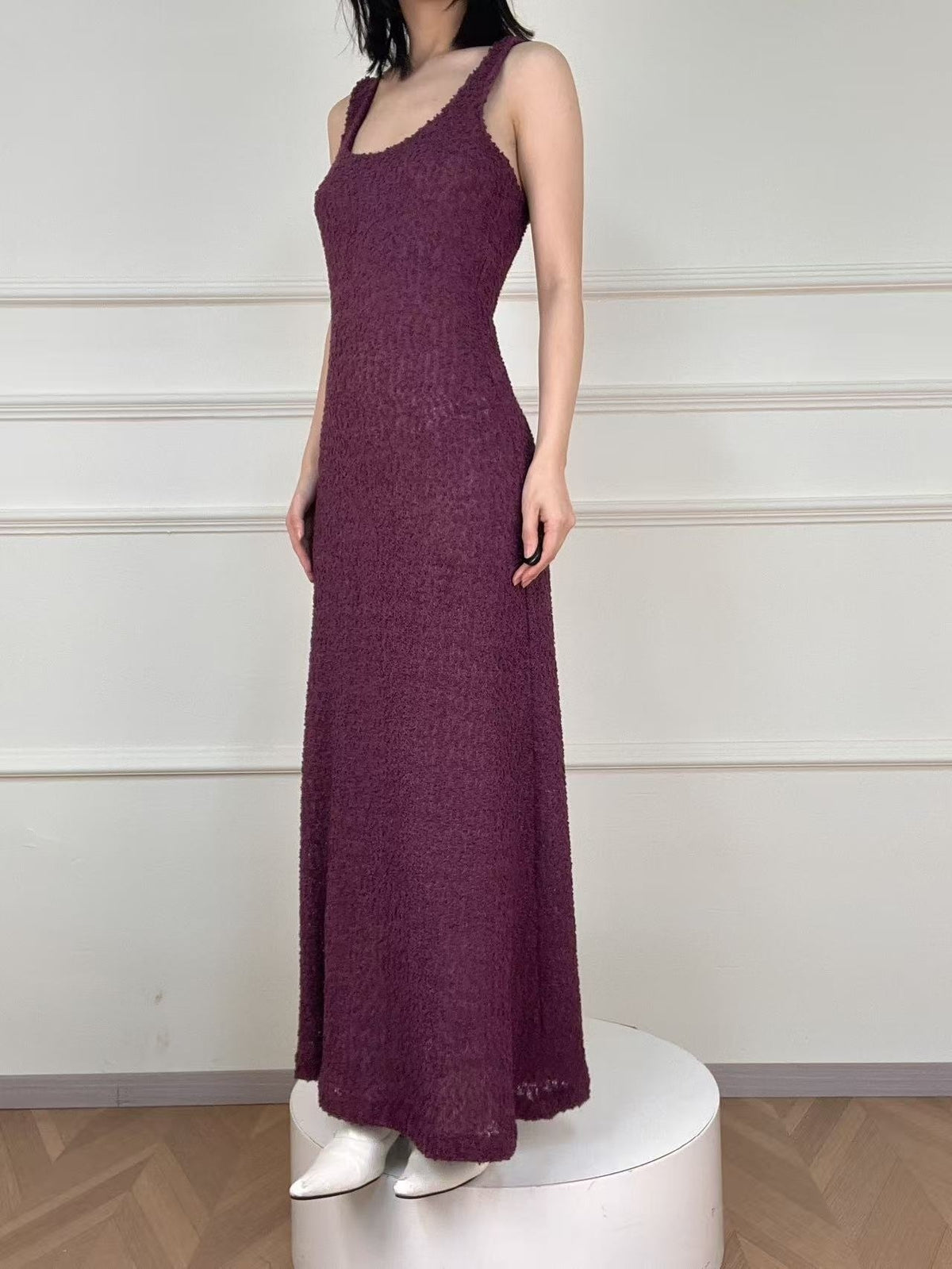 ANTIMOON_Knit_Textured_Solid_Color_High_Waist_U_Neck_Women's_Polyester_Slip_Maxi_Dresses_986557523552_MISSTT