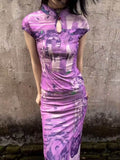 ANTIMOON_Purple_Dunhuang_Buddha_Print_New_Chinese_Women's_Mesh_Cheongsam_Dresses_895965630122_MISSTT