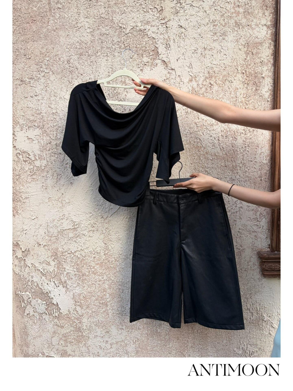 ANTIMOON Ruched Bell Sleeve Off Shoulder Women's Viscose Short Sleeve T-shirts