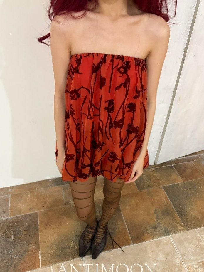 ANTIMOON_Scarlet_Vine_Romantic_Floral_Burnout_Vintage_Women's_Velvet_Matching_Skirt_Sets_1047330098586_MISSTT