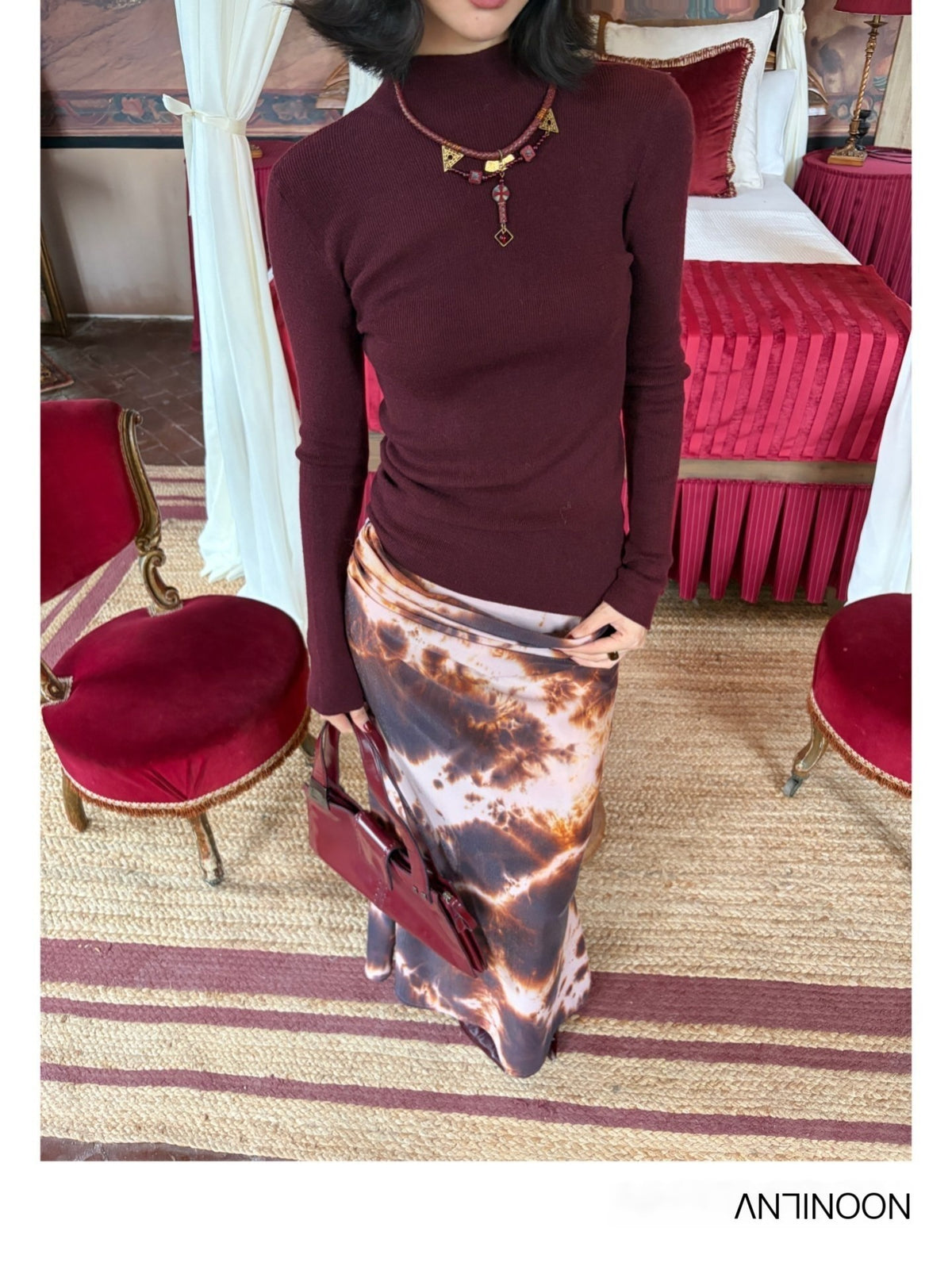 ANTIMOON_Slim_Fit_Half_Turtleneck_Long_Sleeve_Knit_Soft_Women's_Sweaters_1087468716854_MISSTT
