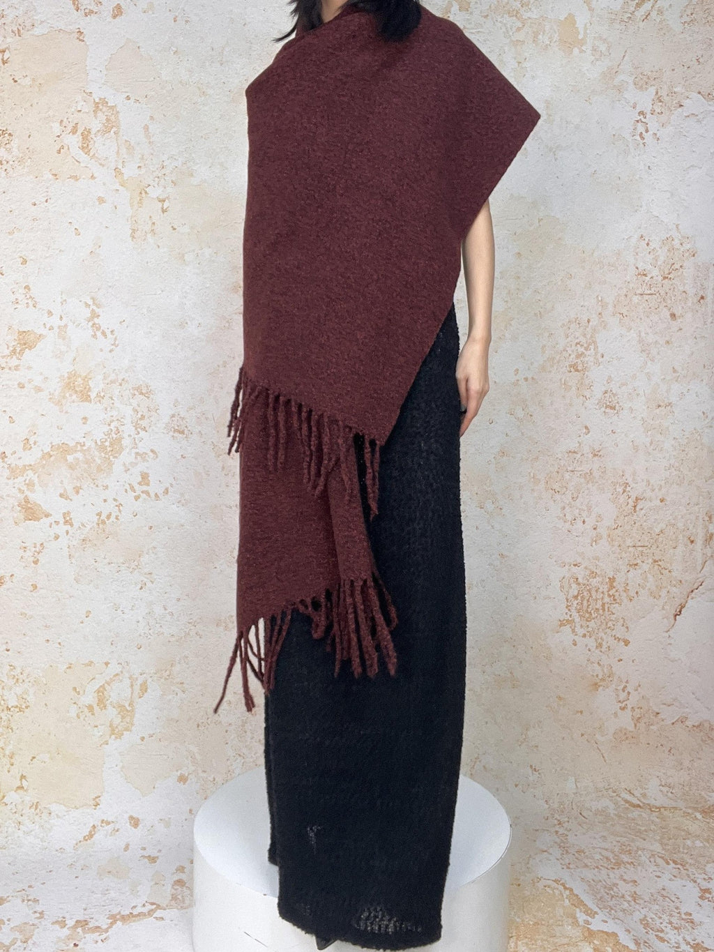 ANTIMOON Thick Soft Tassel Oversized Women's Polyester Scarves & Shawls