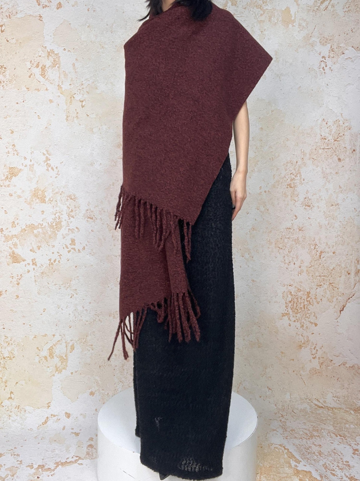 ANTIMOON Thick Soft Tassel Oversized Women's Polyester Scarves & Shawls
