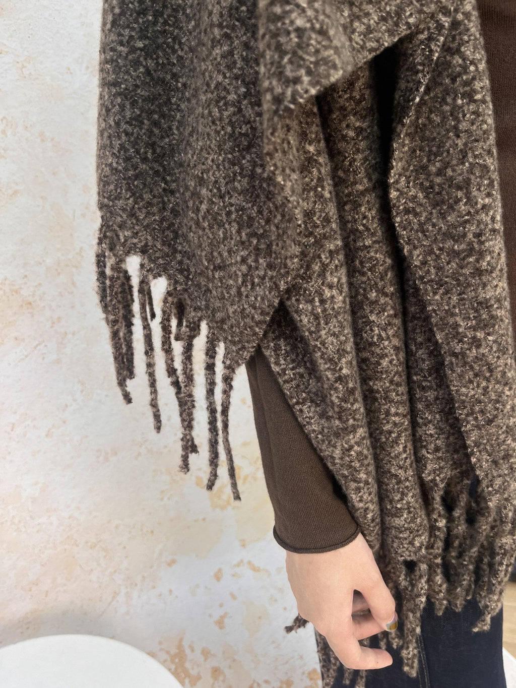 ANTIMOON Thick Soft Tassel Oversized Women's Polyester Scarves & Shawls