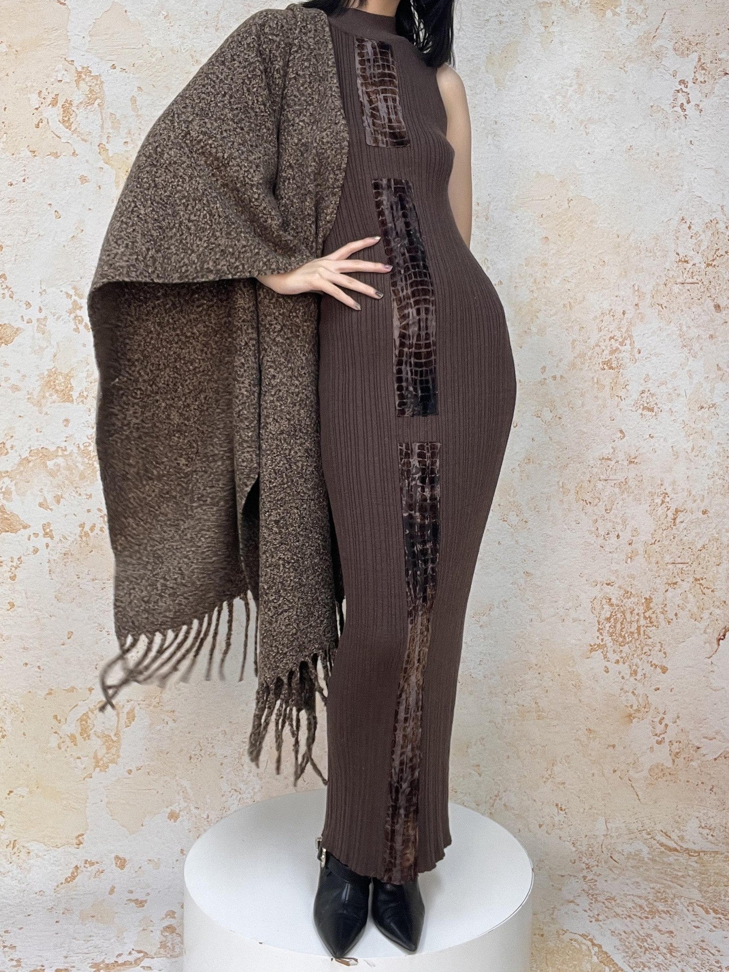 ANTIMOON Thick Soft Tassel Oversized Women's Polyester Scarves & Shawls