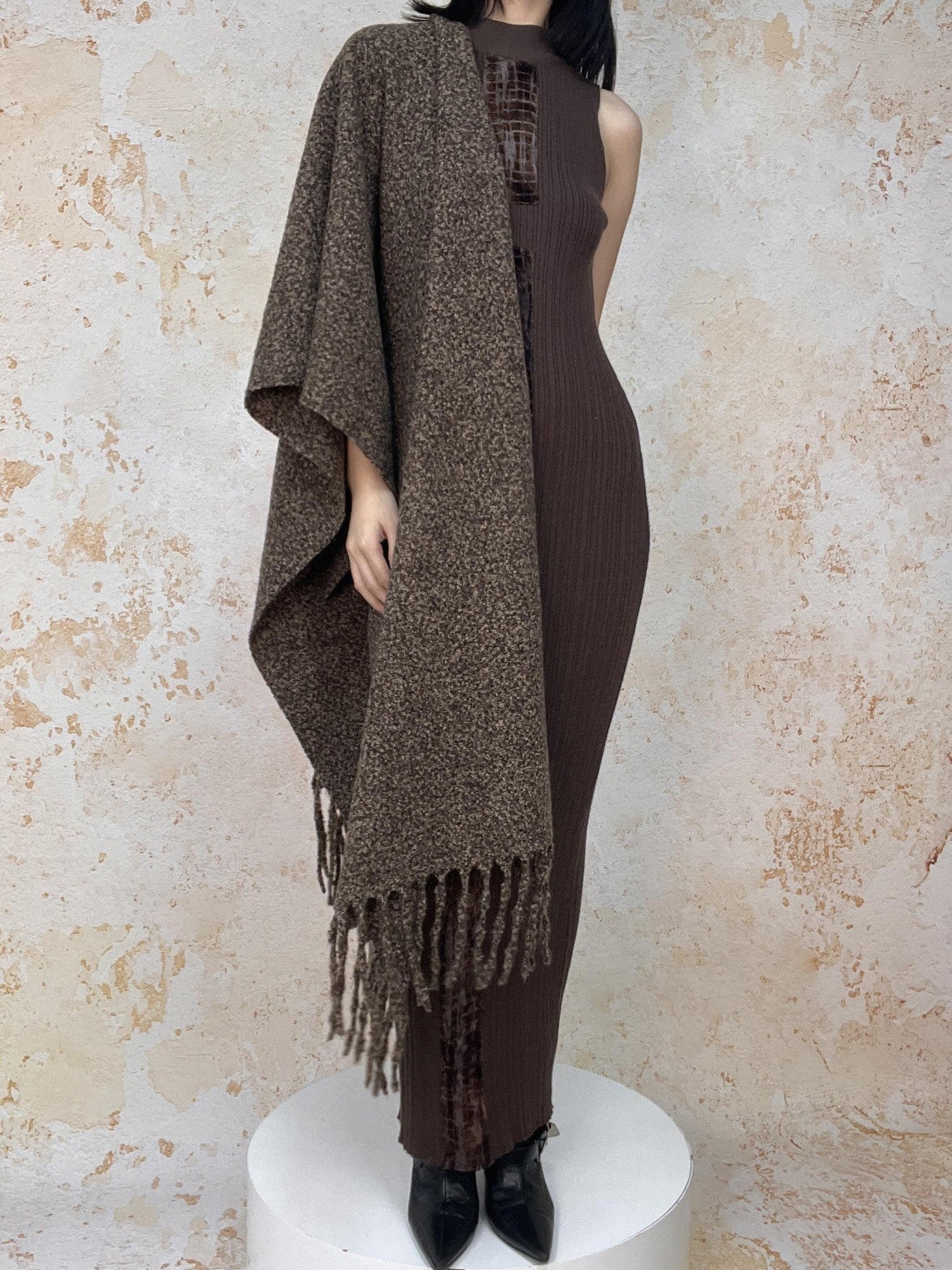 ANTIMOON Thick Soft Tassel Oversized Women's Polyester Scarves & Shawls