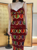 ANTIMOON_Thousand_Buddha_Print_Camisole_Vintage_Red_Women's_Velvet_Matching_Skirt_Sets_1037061630589_MISSTT