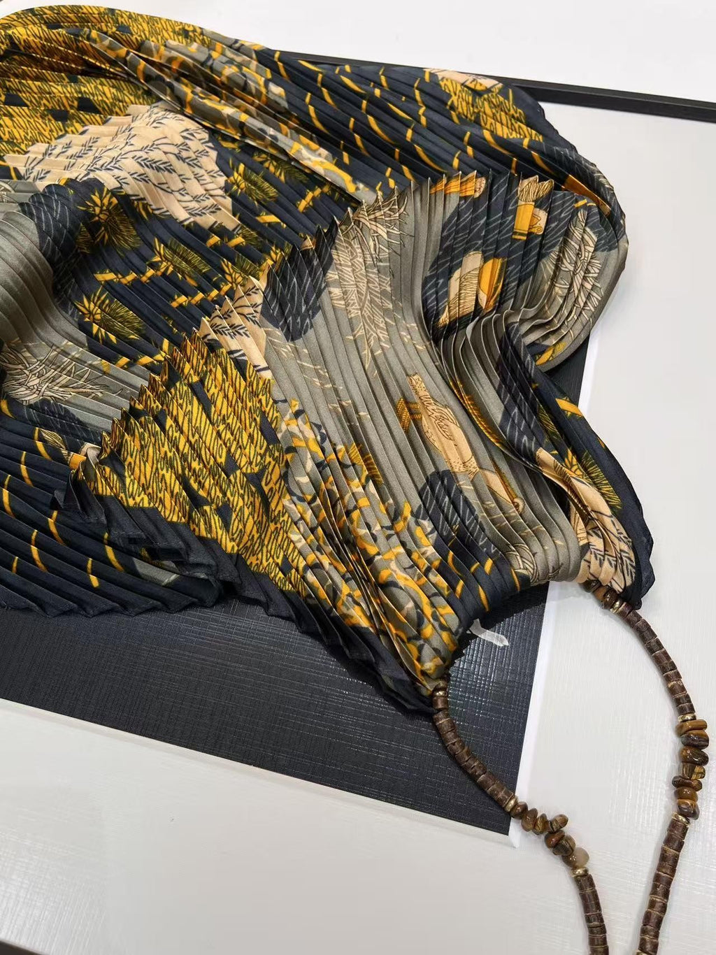 ANTIMOON Tiger Eye Print Pleated Backless Women's Polyester Halter Tops