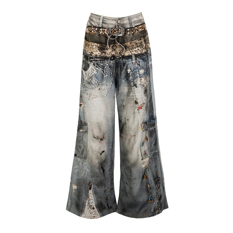 APRIORITY_3d_Textured_Print_Ripped_Distressed_Washed_Women's_Cotton_Straight-leg_Jeans_948036057765_MISSTT