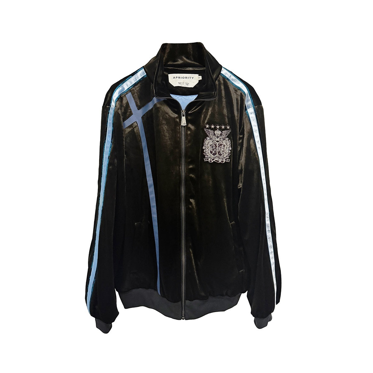 APRIORITY_Badge_Embroidered_Cross_Patch_Velvet_Ribbon_Layered_Women's_Jackets_1077677942409_MISSTT