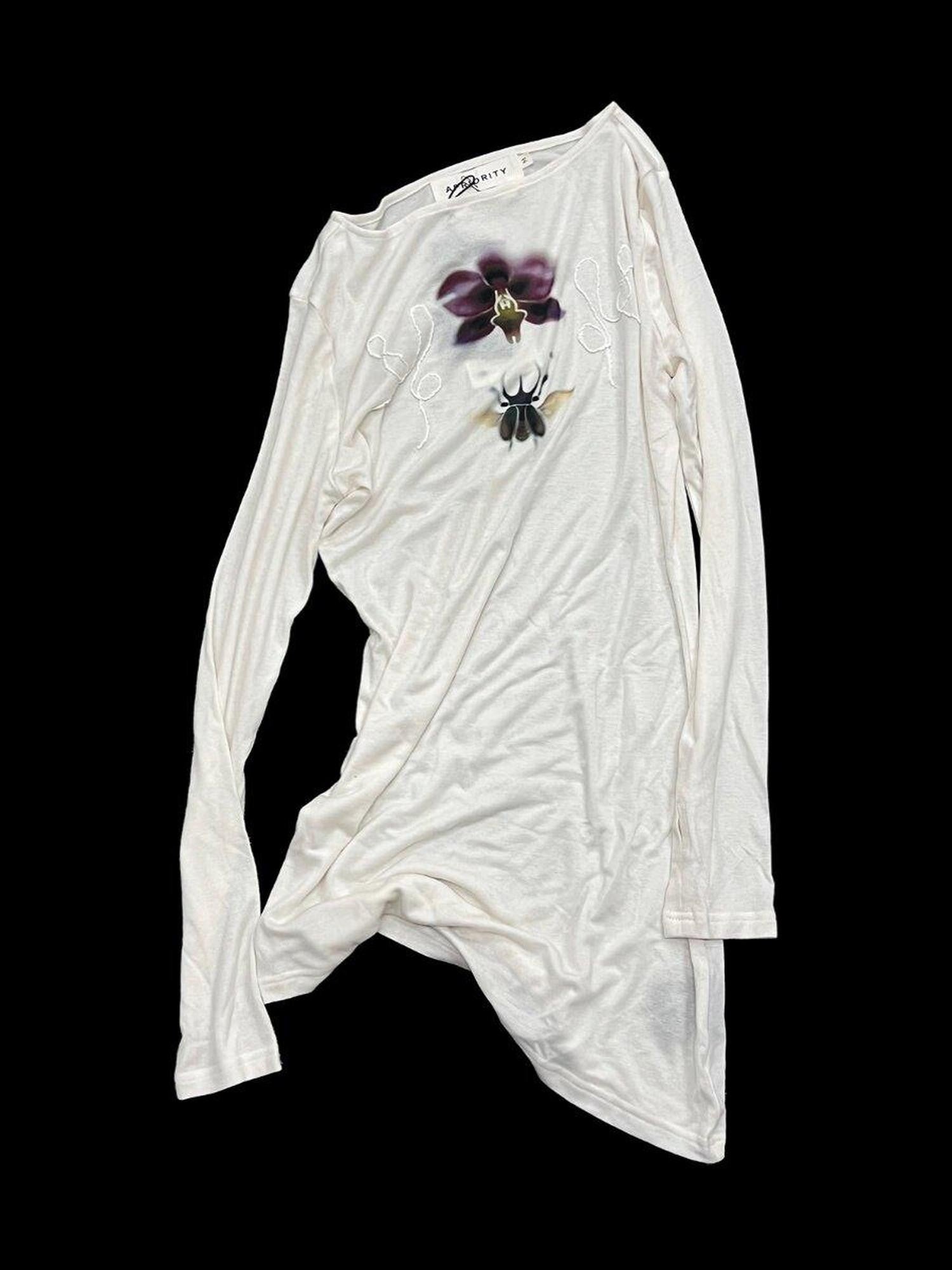 APRIORITY Beetle Orchid Cold Shoulder Women's Lyocell Merino Long Sleeve T-shirts