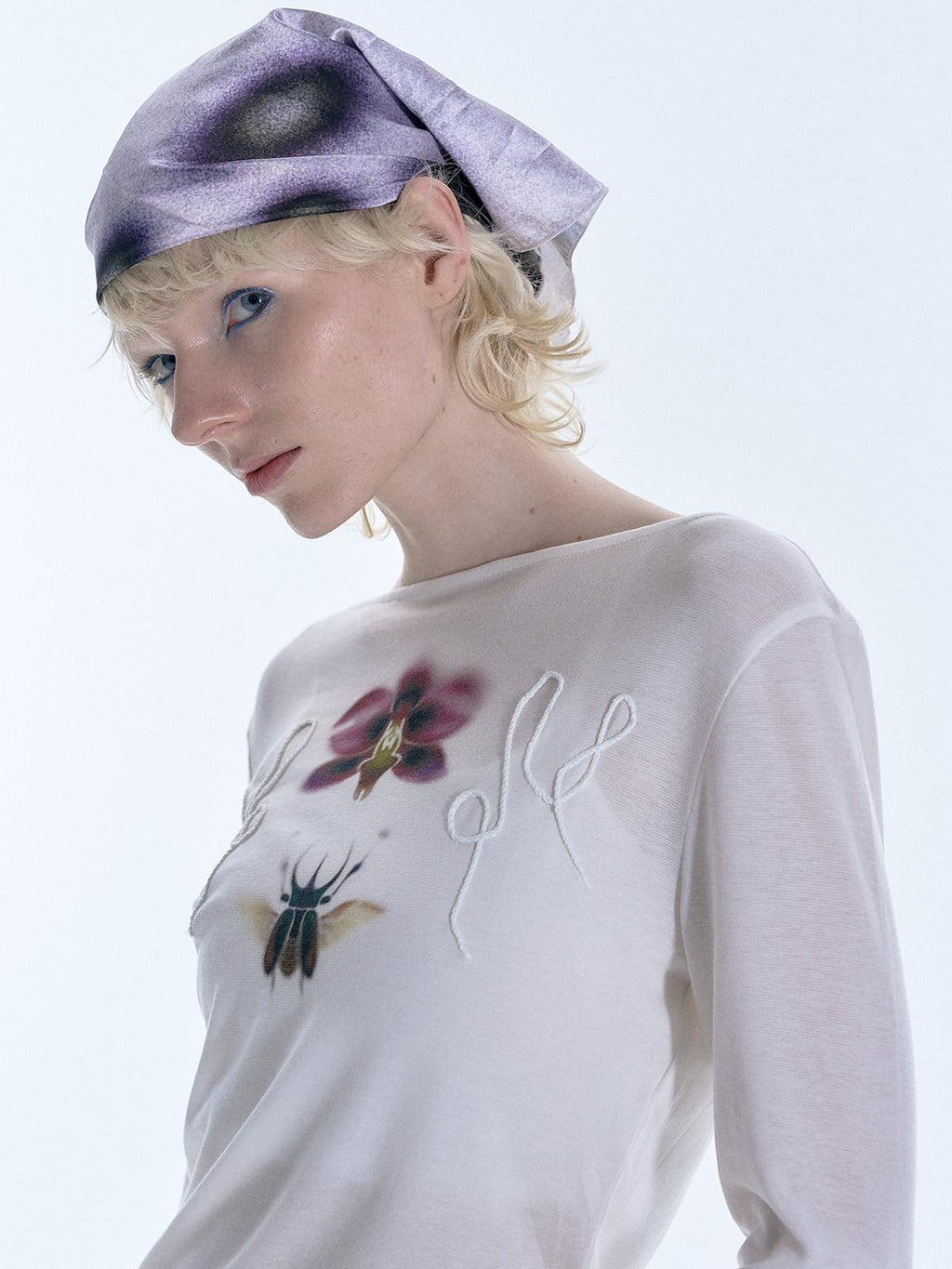 APRIORITY Beetle Orchid Cold Shoulder Women's Lyocell Merino Long Sleeve T-shirts