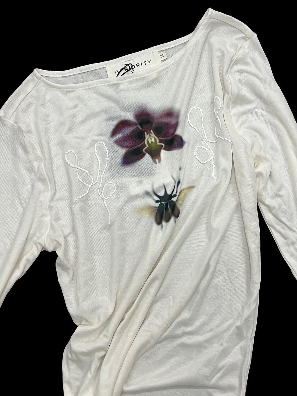 APRIORITY Beetle Orchid Cold Shoulder Women's Lyocell Merino Long Sleeve T-shirts