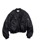 APRIORITY_Black_Embroidered_Ma1_Bomber_Stand_Collar_Women's_Sherpa_Cotton_Puffer_Jackets_850926277264_MISSTT