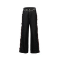 APRIORITY_Bleached_Print_Side_Seam_Distressed_Button_Women's_Cotton_Straight-leg_Jeans_1003986503987_MISSTT