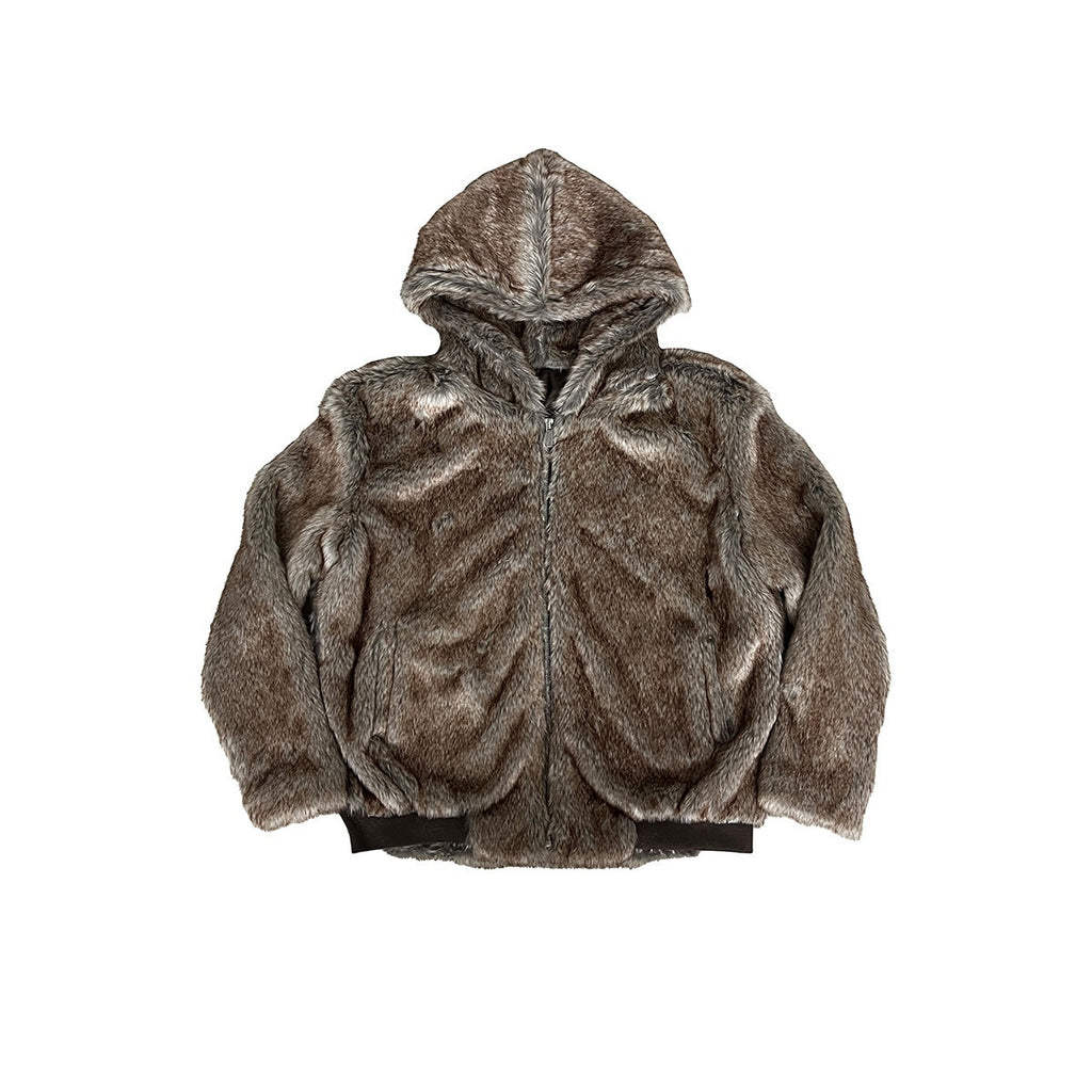 APRIORITY_Brown_Faux_Fur_Hooded_Mountain_Eagle_Motif_Women's_Polyester_Fleece_Jackets_850927554597_MISSTT