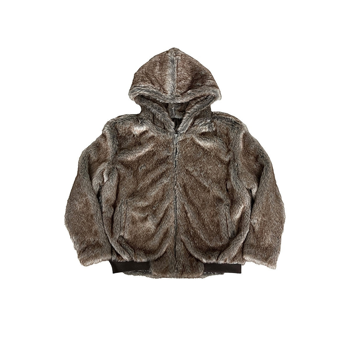 APRIORITY_Brown_Faux_Fur_Hooded_Mountain_Eagle_Motif_Women's_Polyester_Fleece_Jackets_850927554597_MISSTT