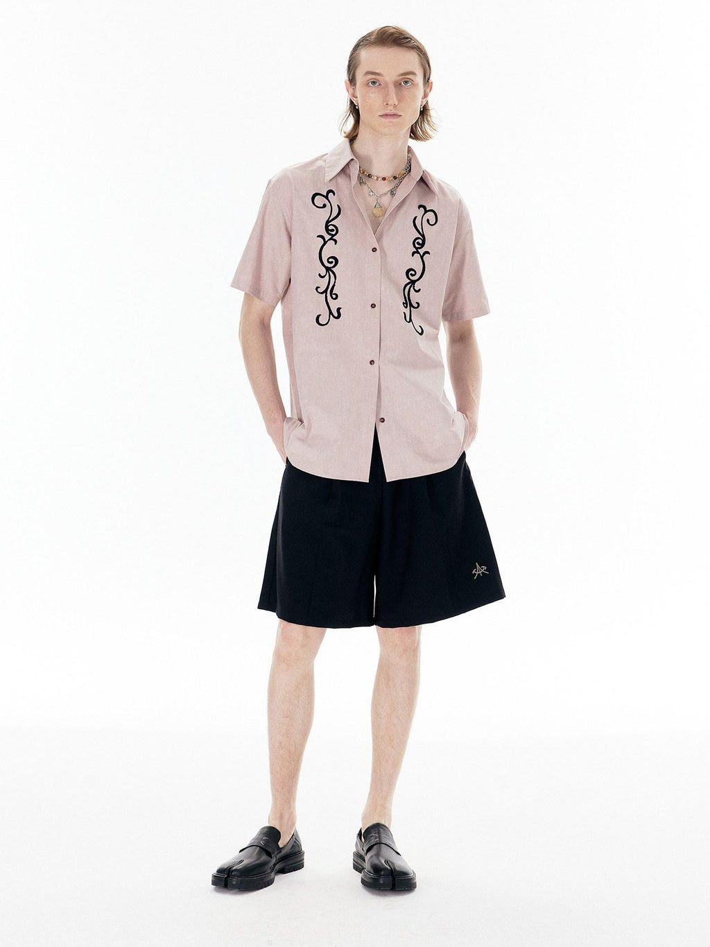APRIORITY Casual Pleated Adjustable Waist Women's Polyester Spandex Blend Bermuda Shorts