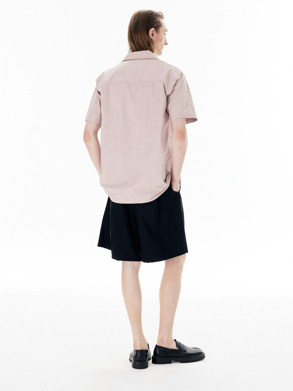 APRIORITY Casual Pleated Adjustable Waist Women's Polyester Spandex Blend Bermuda Shorts