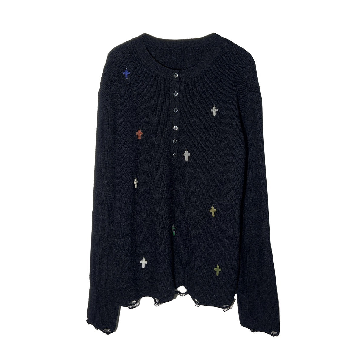 APRIORITY_Cross_Pendant_Henley_Button_Front_Wool_Blend_Women's_Crew_Neck_Sweaters_1083067553119_MISSTT