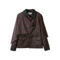 APRIORITY_Dark_Red_Detachable_Edge_Plaid_Cape_Enzyme_Washed_Belt_Women's_Leather_Jackets_988615314477_MISSTT