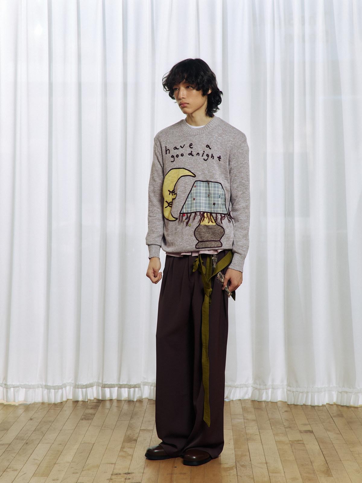 APRIORITY Deep Brown Floral Applique Waist Belt Women's Polyester Tailored Pants