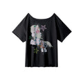 APRIORITY_Distressed_Hand_Painted_Pony_Print_Women's_Cotton_Blend_Short_Sleeve_T-shirts_1014091450756_MISSTT