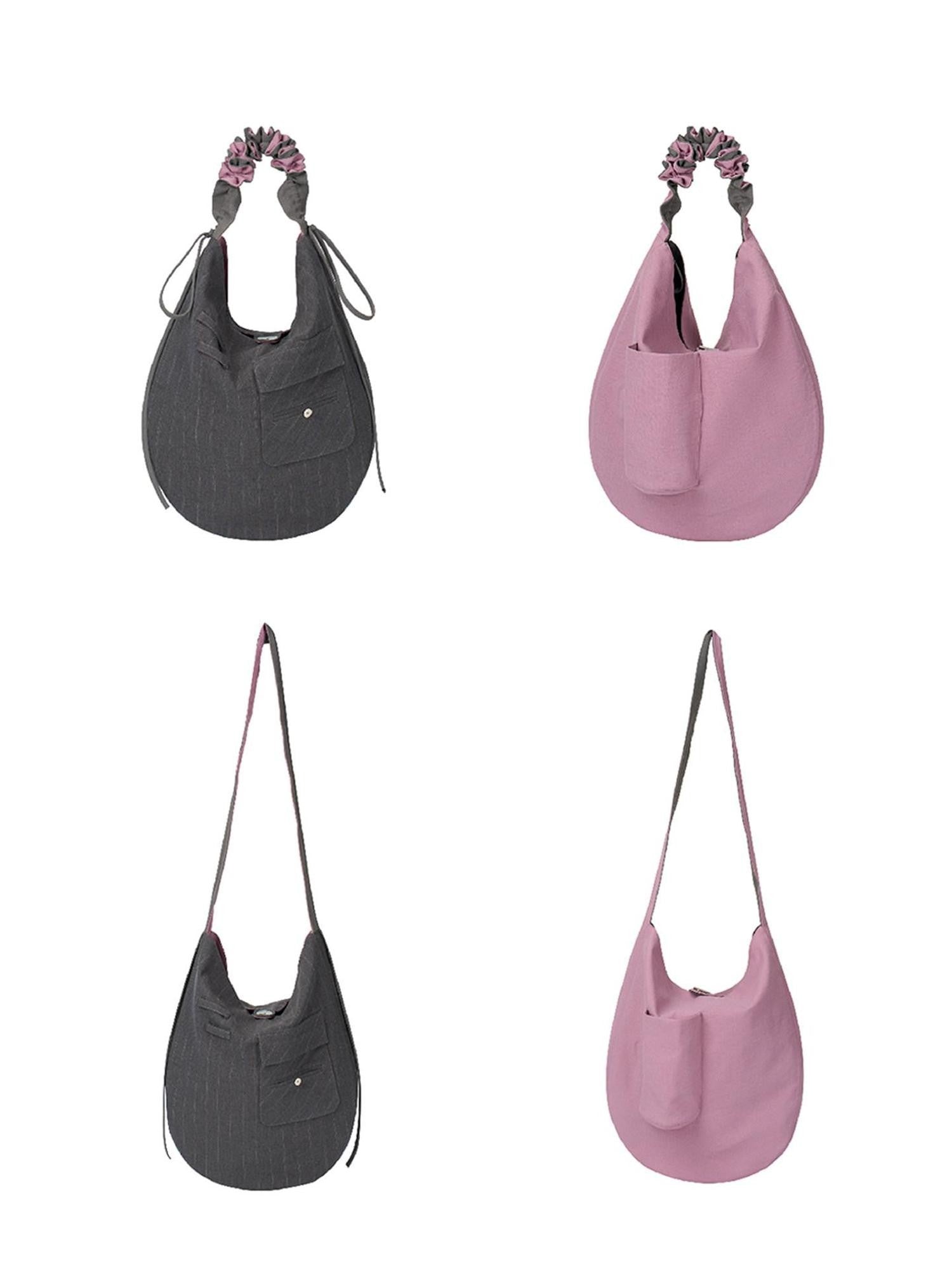 APRIORITY Drawstring Reversible Crossbody Shoulder Tote Women's Polyester Handbags