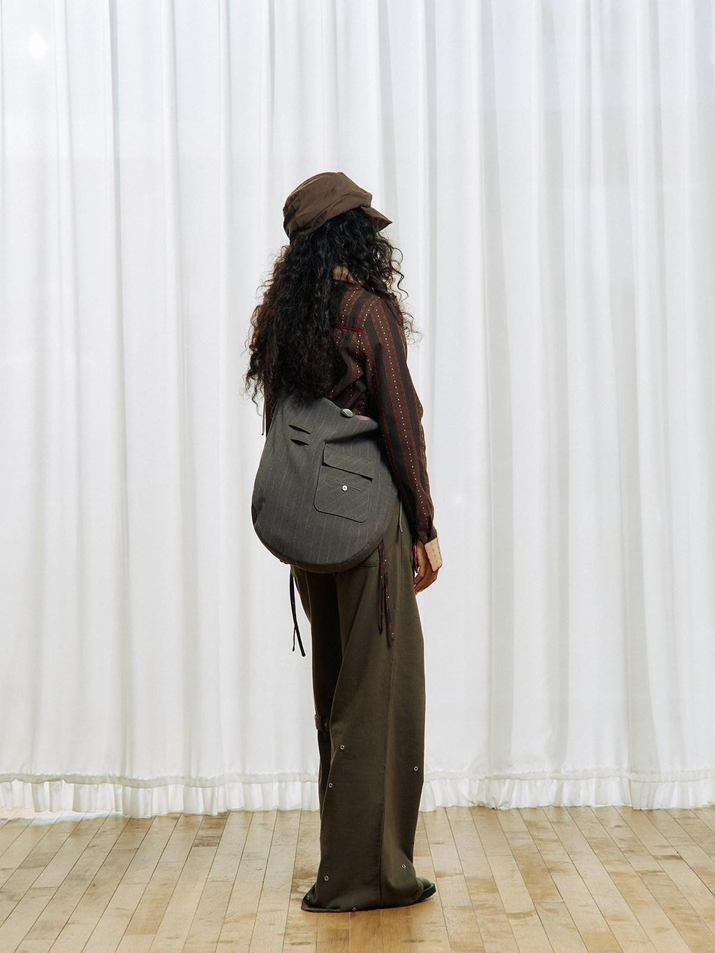 APRIORITY Drawstring Reversible Crossbody Shoulder Tote Women's Polyester Handbags