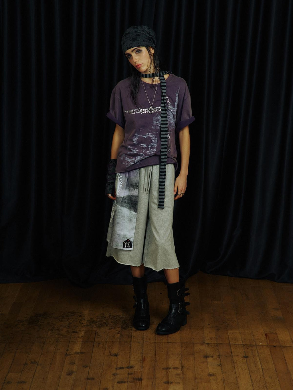 APRIORITY Dreamcatcher Print Skirt Panel Rolled Hem Drawstring Women's Athletic Shorts