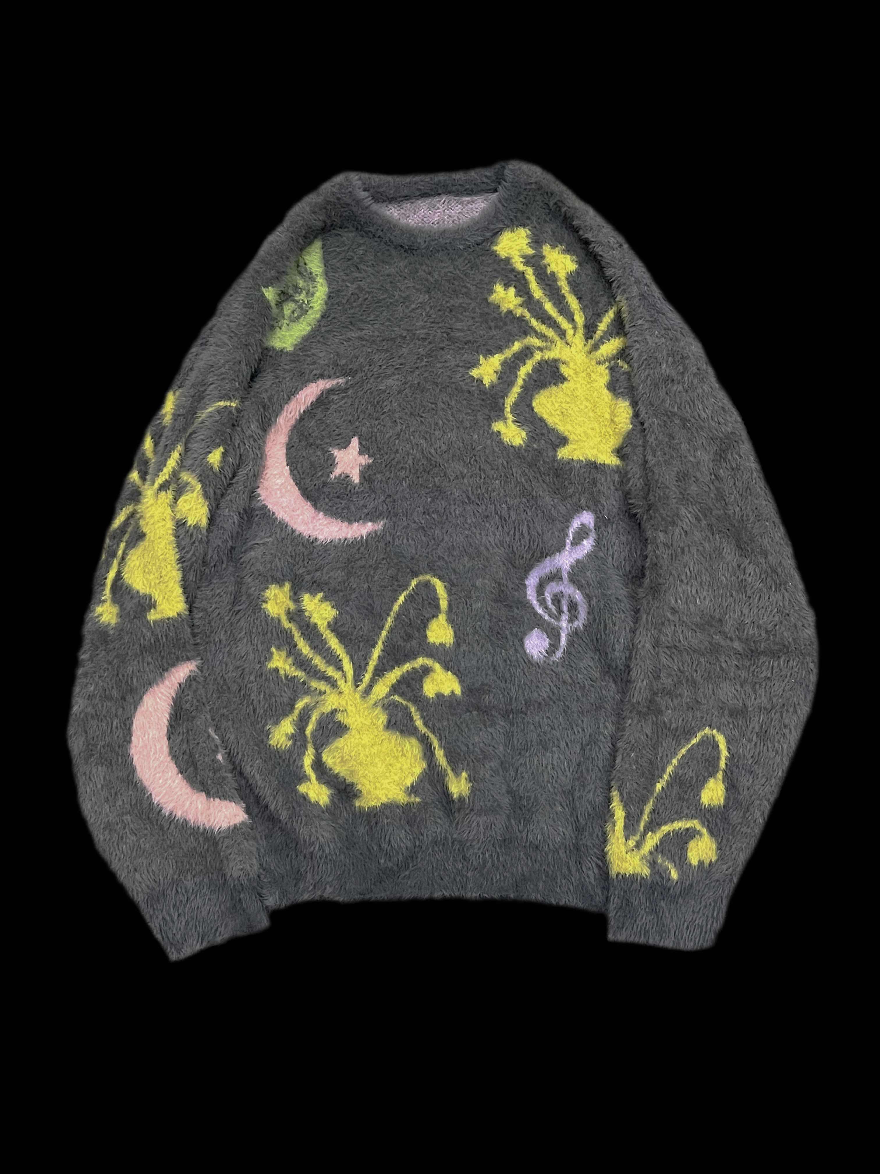 APRIORITY_Flowers_And_Music_Faux_Mink_Oversized_Round_Neck_Women's_Nylon_Sweaters_836990213025_MISSTT