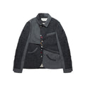 APRIORITY_Gray_Asymmetric_Pleated_Splice_Rounded_Hem_Women's_Wool_Blend_Blazers_988623190062_MISSTT