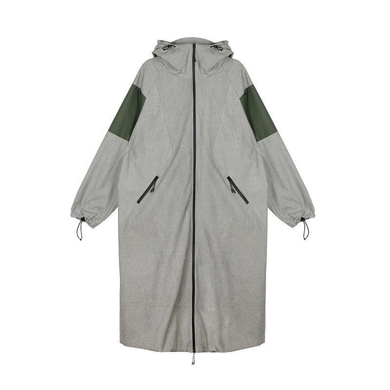 APRIORITY_Gray_Hooded_Zip_Oversized_Long_Functional_Japanese_Retro_Women's_Trench_Coats_738921198139_MISSTT