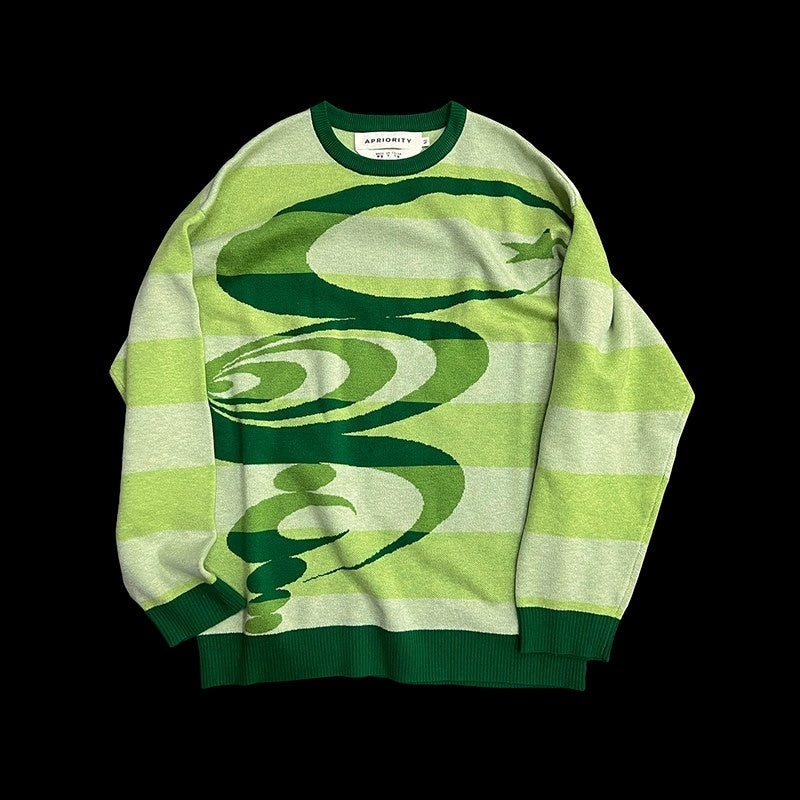 APRIORITY_Green_Crop_Circle_Graphic_Women's_Merino_Wool_Blend_Pullover_Sweaters_837170324640_MISSTT